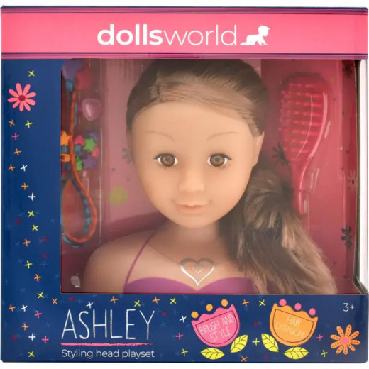 Dolls World | Styling Head Brunette Hair