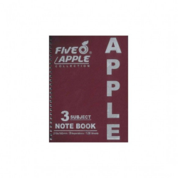 K Back To School | Five Apple Notebook 2 Subject | Random Color