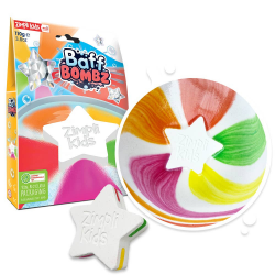 Zimpli Kids | Puff Bombs White Star Rainbow Effect