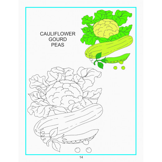 Dreamland Vegetables Creative Coloring Books