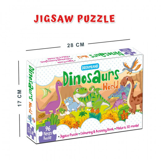 Dreamland dinosaurs world jigsaw puzzle for kids 96 pcs