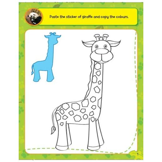 Dreamland Sticker Activity Book Jungle Animals