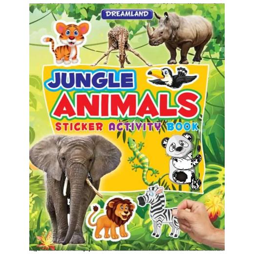 Dreamland Sticker Activity Book Jungle Animals