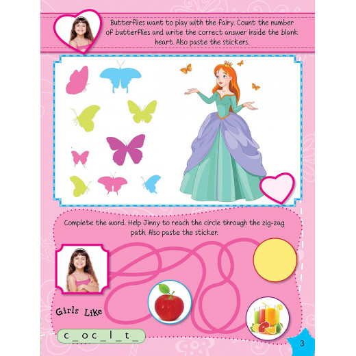 Dreamland Sticker Activity Book For Girls