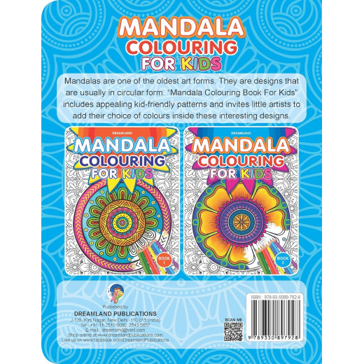 Dreamland mandala coloring for kids