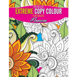 Dreamland extreme copy color coloring book flowers