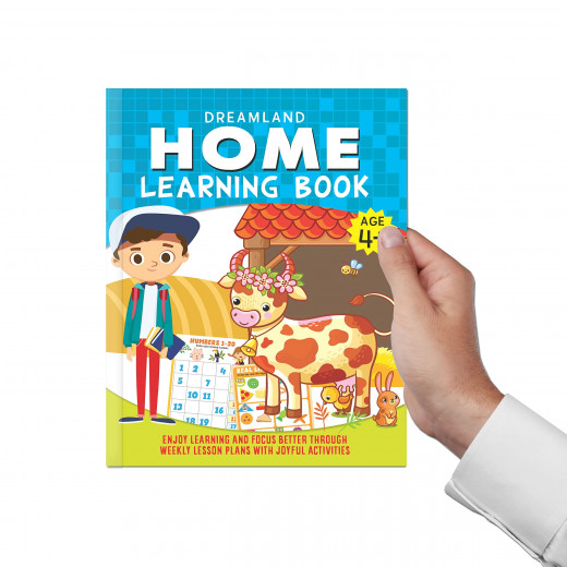 كتاب تعليمي منزلي مع أنشطة ممتعة باللغة الإنجليزية من دريم لاند