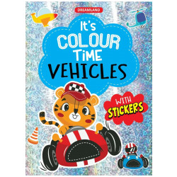 Dreamland Vehicles It's Color Time With Stickers