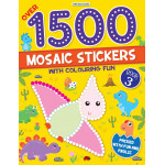 Dreamland 1500 Mosaic Stickers Book with Coloring Fun