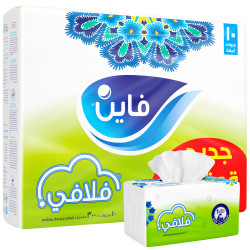 Fine Fluffy Facial Tissues 300 Sheet 2 Ply 10 pcs