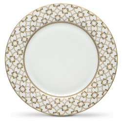 Easy Life Deco 27cm Dinner Plate - Gold & White