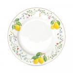 Easy Life Fleurs et Citrons Dinner Plate Multicolored 26.5cm