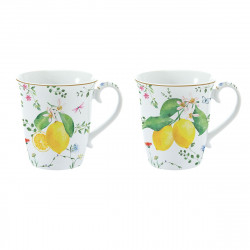 Easy Life Fleurs et Citrons 275ml 2-Piece Mug Set - Multicolored