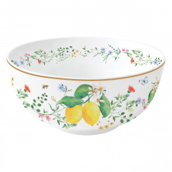 Easy Life Fleurs et Citrons 15cm Bowl - Multicolored