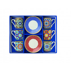 Easy Life Marrakech 12-Piece Coffee Set - Multicolored