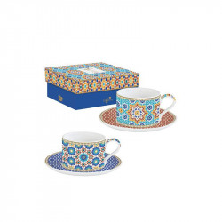 Easy Life Marrakech 240ml 4-Piece Teacups Set in Box - Multicolored