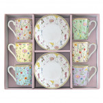 Easy Life Meadow Flowers 12-Piece Coffee Set - Multicolored