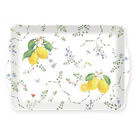 Easy Life Fleurs et Citrons 33x22cm Tray - Multicolored