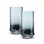 Easy Life 370ml 2-Piece Longdrink Glasses Set - Dark Blue