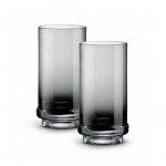 Easy Life 370ml 2-Piece Longdrink Glasses Set - Smoke Gray