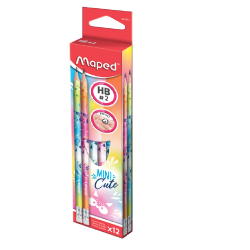 Maped Pencil, Mini Cute Design, 12 Pieces