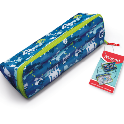 Maped Open Xxl Empty Pencil Case Pattern Blue