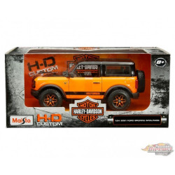 Maisto Harley Davidson 2021 Ford Bronco 1:24 Black Orange