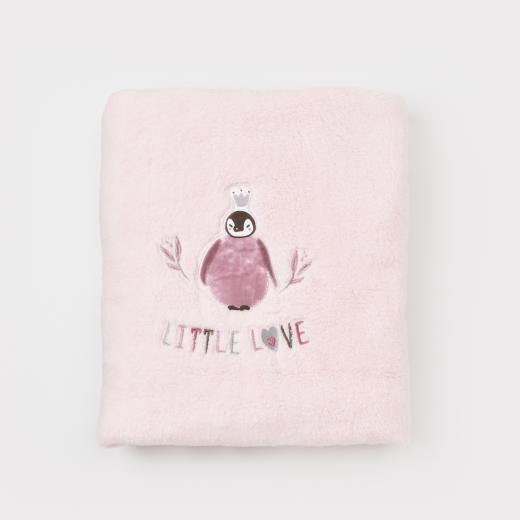 Bi̇Baby Pink Love Welsoft Blanket Pink