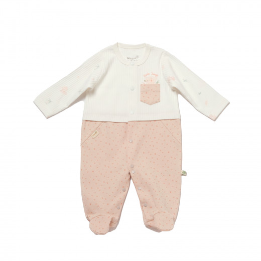 BiOrganic Koala Jungle Romper Pink (0-3 Months)