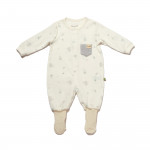 BiOrganic Koala Jungle Romper With Feet Grey (0-3 Months)