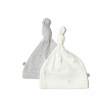 BiOrganic Koala Jungle Hat 2 Pieces Grey (Size 0-6)