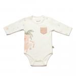 BiOrganic Koala Jungle Body Long Sleeve Pink (0-3 Months)