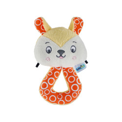 Babyjem Soft Baby Cat Rattle Toy / Yellow