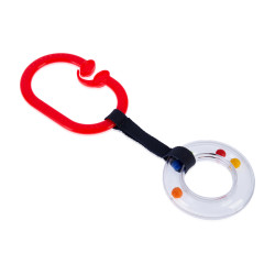 Babyjem Rattle Ring Red Oval