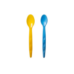 Babyjem Baby Food Spoon 2 Pcs/Blue-Yellow