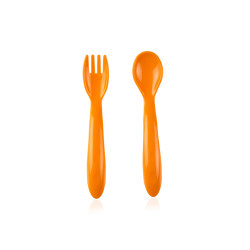 Babyjem Baby Spoon And Fork Set Yellow