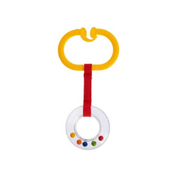 Babyjem Rattle Ring Yellow Oval