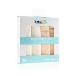 Babyjem Muslin Mouth Tissue / 4 Pcs / Salmon