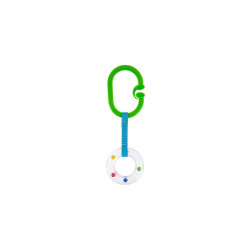 Babyjem Rattle Ring Green Oval