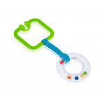 Babyjem Rattle Ring Green Square