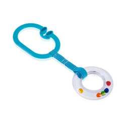 Babyjem Rattle Ring Blue Oval