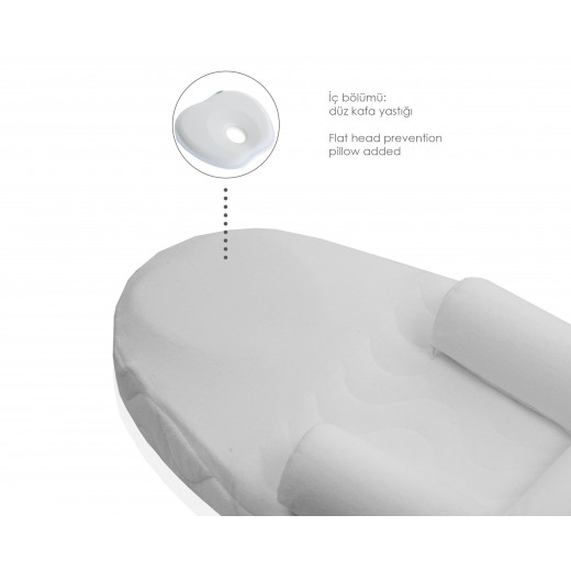 Babyjem Anticholic Sleeping Pillow / Air / White