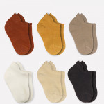 Bistyle 6-Pairs Combed Liner Socks (24-36 m) Colored