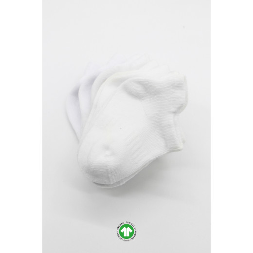 Bistyle 6-Pairs Combed Liner Socks (12-24 m) White