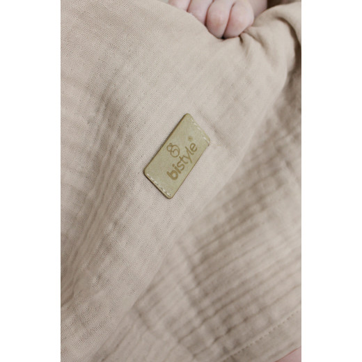 Bistyle Organic Muslin 4 Layers Blanket (120x120 cm) Brown