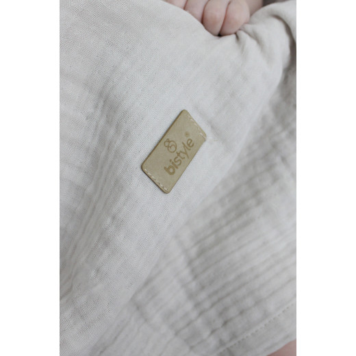 Bistyle Organic Muslin 4 Layers Blanket (120x120 cm) Mocha