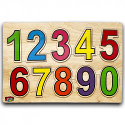 English numbers puzzle game