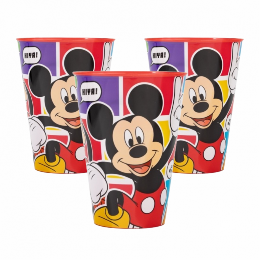 Stor Large Easy Pp Tumbler 430 Ml Mickey Mouse Better Together 3pcs Bundle