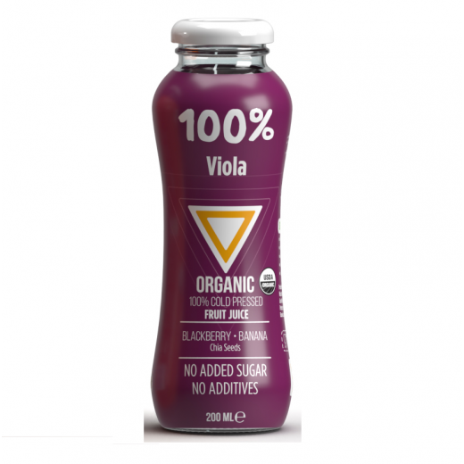 Viola 100% Organic Juice Blackberry & Banana & Chia Seeds