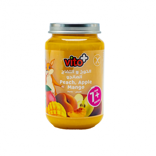 Vito+ Peach Apple Mango Puree 200g